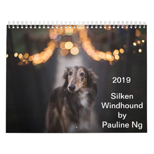 2019 Silken Windhound van Pauline Ng Kalender (Hoes)