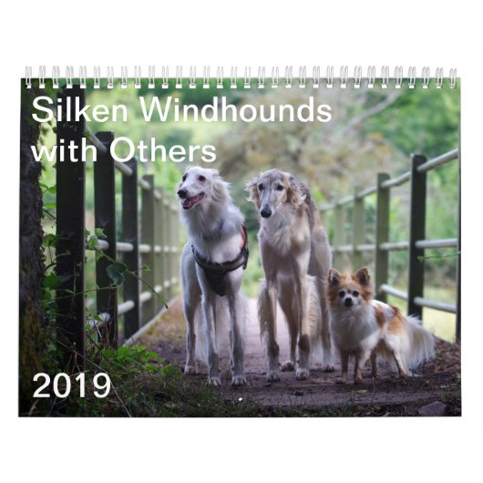 2019 Silken Windhounds met anderen Kalender (Hoes)