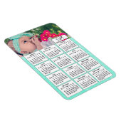 2019 Tijdschema - Aangepast Blauwgroen fotomagneet Magneet (Rechterzijde)