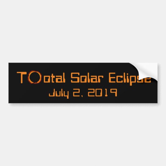 2019 Totaal zonnepanelen Bumpersticker (Voorkant)