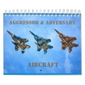 2019 US Aggressor and Advocate Vliegtuig Calendar Kalender (Hoes)