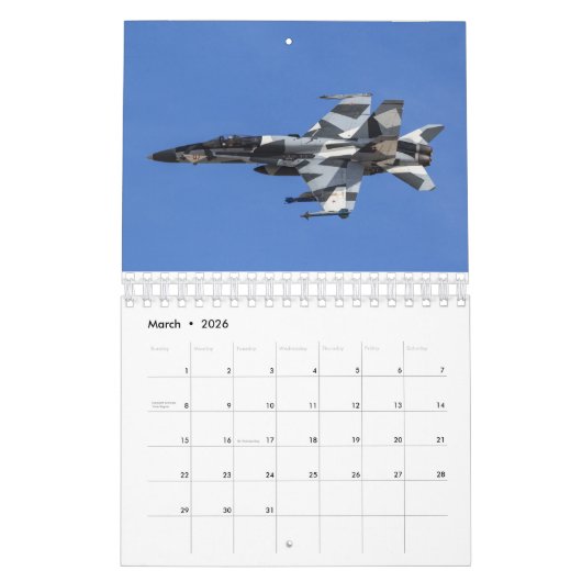 2019 US Aggressor and Advocate Vliegtuig Calendar Kalender (Mar 2026)