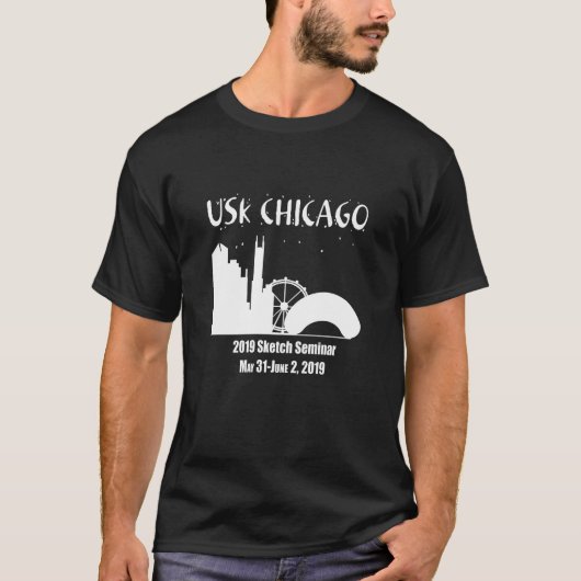 2019 USk Chicago Schetsseminar T-shirt (Voorkant)