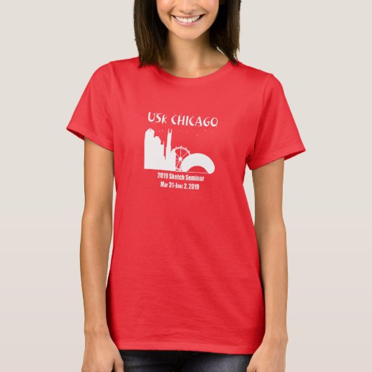 2019 Usk Chicago Schetsseminar T-shirt (Voorkant)