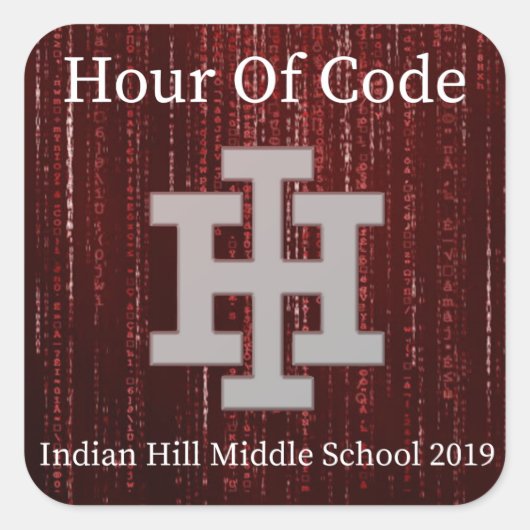 2019 Uur van Code Sticker (Voorkant)