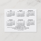 2019 White 52 Week Agenda by Janz Visitekaartjes (Achterkant)