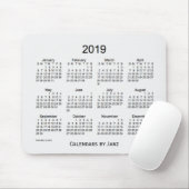 2019 White Smoke Calendar van Janz Muismat (Met muis)