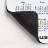 2019 White Smoke Holiday Agenda van Janz Mousepad Muismat (Hoek)