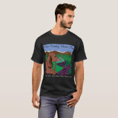 2019 Wine Country Wiener Fest T-shirt op zwart (Voorkant volledig)