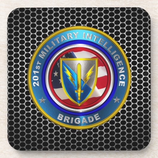 201e brigade van de militaire inlichtingendiensten bier onderzetter (Voorkant)