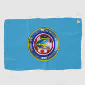 201e brigade van de militaire inlichtingendiensten golfhanddoek (Horizontaal)