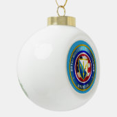 201e brigade van de militaire inlichtingendiensten keramische bal ornament (Links)