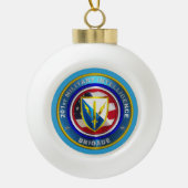 201e brigade van de militaire inlichtingendiensten keramische bal ornament (Voorkant)