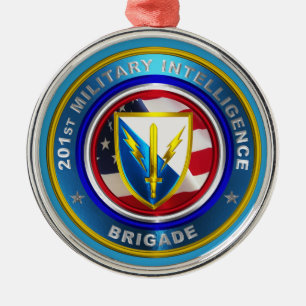 201e brigade van de militaire inlichtingendiensten metalen ornament