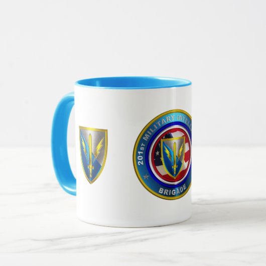 201e brigade van de militaire inlichtingendiensten mok (Voorkant links)