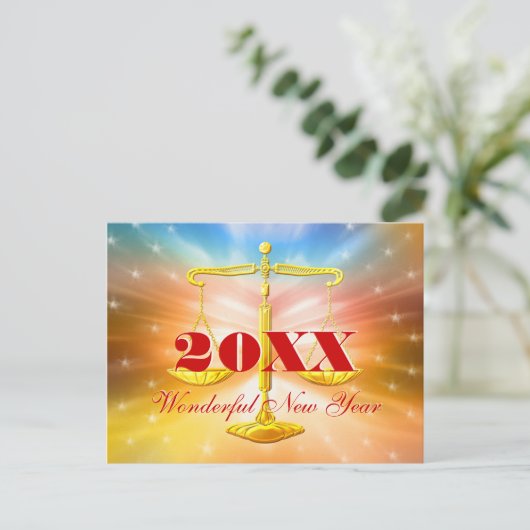 201x geweldig nieuwjaar | Wet Kantoor Feestdagenkaart (Staand voorkant)