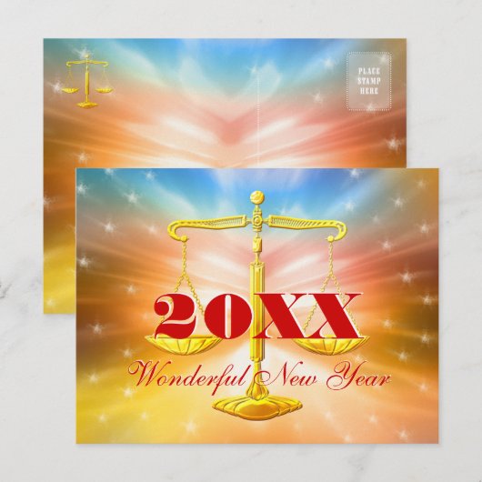 201x geweldig nieuwjaar | Wet Kantoor Feestdagenkaart (Voorkant / Achterkant)