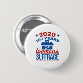 2020 100 jaar overlijden vrouwen ronde button 5,7 cm (Voorkant /achterkant)