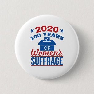 2020 100 jaar overlijden vrouwen ronde button 5,7 cm