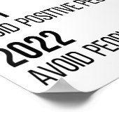 2020 2021 2022 Grappige Sarcastische Motivatie quo Poster (Hoek)