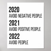 2020 2021 2022 Grappige Sarcastische Motivatie quo Poster (Voorkant)
