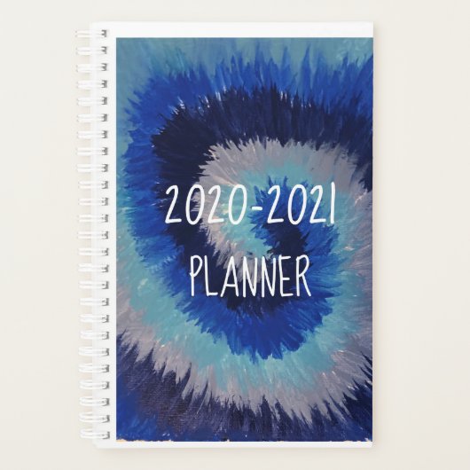 2020-2021 Blauwe kleurstof Planner (Voorkant)