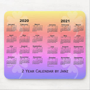 2020-2021 Rainbow Clovers 2 Year Agenda van Janz Muismat