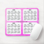 2020-2023 Violet 4 Year Agenda van Janz Faded Muismat (Met muis)