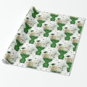 2020 Afstudeerder Centerpart-Green-White-Gift Wrap Cadeaupapier (Uitgerold)