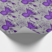 2020 Afstudeerder Centerpart-Paars-Grey-GIFT WRAP  Cadeaupapier (Hoek)
