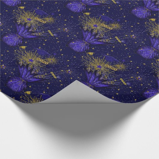 2020 Afstudeerder, donkerdonkerblauw-Gift wapping Cadeaupapier (Hoek)