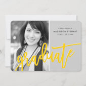 2020 AFSTUDEERDER PARTY modern geletterd overlay g Bedankkaart (Voorkant)