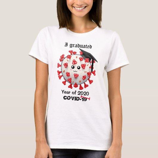 2020 afstuderen Coronavirus COVID-19 afstuderen T-shirt (Voorkant)