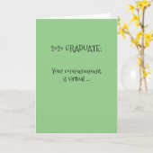 2020 Afstuderen gefeliciteerd Kaart (Gele Bloem)
