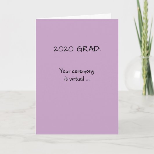 2020 Afstuderen gefeliciteerd Kaart (Voorkant)