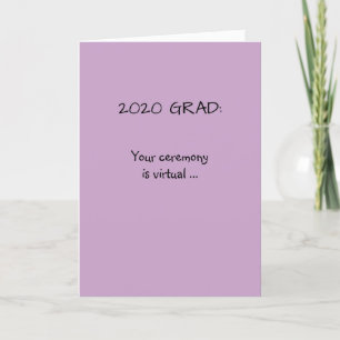 2020 Afstuderen gefeliciteerd Kaart