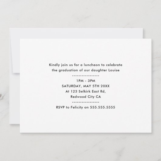 2020 AFSTUDEREN modern geletterd overlay faux goud Bedankkaart (Achterkant)