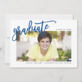 2020 AFSTUDEREN modern geletterde overlay koningsb Bedankkaart (Voorkant)