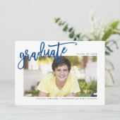 2020 AFSTUDEREN modern geletterde overlay koningsb Bedankkaart (Staand voorkant)