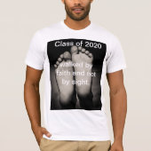 2020 afstuderen, zwart wit, quarantaine, shirt, t-shirt (Voorkant)