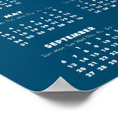 2020 Agenda Uw foto en naam Poster (Hoek)