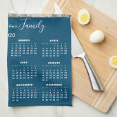 2020 Agenda Uw Foto Familienaam Theedoek (Quarter Fold)