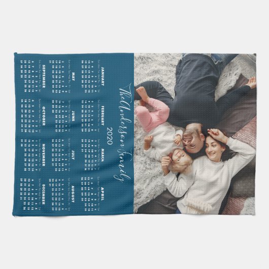 2020 Agenda Uw Foto Familienaam Theedoek (Horizontaal)