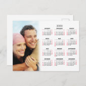 2020 Agenda Uw foto Feestdagenkaart (Voorkant / Achterkant)