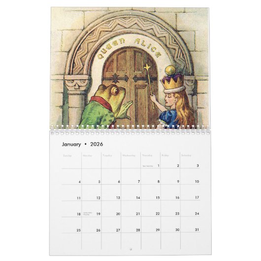 2020 Alice in Wonderland kalender (Jan 2026)