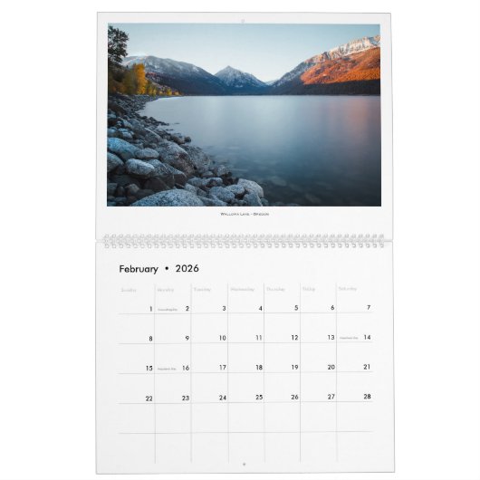 2020 Art van Scott Landscape Calendar Kalender (Feb 2026)