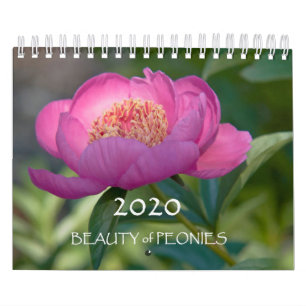 2020 Beauty of Peonies Kalender