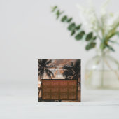 2020 Bedrijf Tropische Kalender Vierkante Visitekaartje (Staand voorkant)