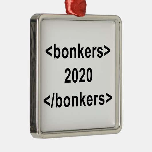 2020 Bonkers Metalen Ornament (Rechts)