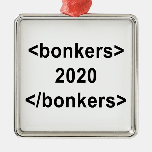 2020 Bonkers Metalen Ornament (Voorkant)